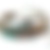 10 gr perles en verre marron cubes 4x4mm rocailles (pv773) 