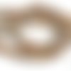 10 perles jaspe dépoli 8mm beige marron (pg227) 