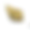 1 pendentif losange 34x50mm laiton brossé sans nickel (bre613) 