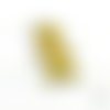 1 breloque ours émail jaune 17x26mm bijoux déco enfant (bre580) 