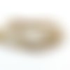 100 perles en verre doré electroplate abacus facettes 2x2.5mm (pv715) 