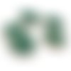2 cabochons céramique craquelée vert aigue-marine 20mm à coller (cab167) 