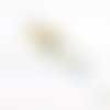 1 pendentif dent opale, blanc opalescent 12x35mm (pg211) 