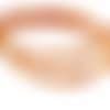 90 perles d'agate orange / miel / ambre, facettes 4mm, pour bracelet wrap (pg185) 