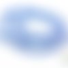 Bleu ciel: 20 perles coniques en verre à facettes ab, 3.5x6mm (pv607) 