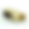 1 pendentif breloque glace vanille chocolat,  bijou gourmand kawai, 20x44mm (bg15) 