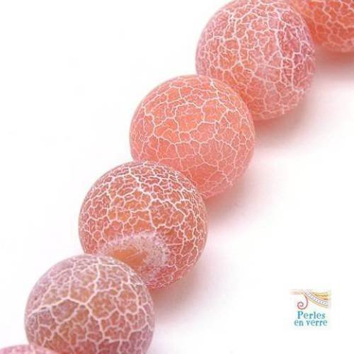 Agate 4mm, 1 fil de 98 perles  orange brique, idéales pour bracelet wrap (pg152) 