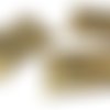2 breloques pendentif petit beurre "love", coloris bronze sans nickel, 20x30mm (bre362) 
