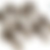 10 breloques ciseaux couture sans nickel, coloris bronze, 12x28mm (bre324) 