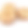 1 grande perle soleil en howlite, coloris ivoire, 8x31x33mm  (ph97) 