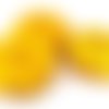 1 grande perle soleil en howlite jaune, 8x31x33mm  (ph93) 