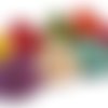 8 perles boudha en howlite, 8 couleurs, 10x18x20mm  (ph85) 