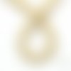 10 perles "citrouille" en howlite ivoire, 7x13mm (ph78) 