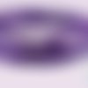 5 mètres fil polyester ciré violet, diamètre 1.2mm (fil70) 