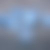 20 pétales breloques en  lucite bleu ciel, 13x17mm (ps60) 