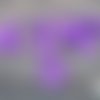 20 pétales breloques en  lucite violette, 13x17mm (ps58) 