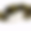 20 longues coupelles filigrane bronze, 10x16mm,(ap59) 