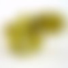 10 perles gouttes à facettes olivine transparent, 12x8mm, (pv34)