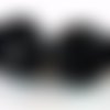 2 grosses perles  sequins noirs 22mm (pt13) 