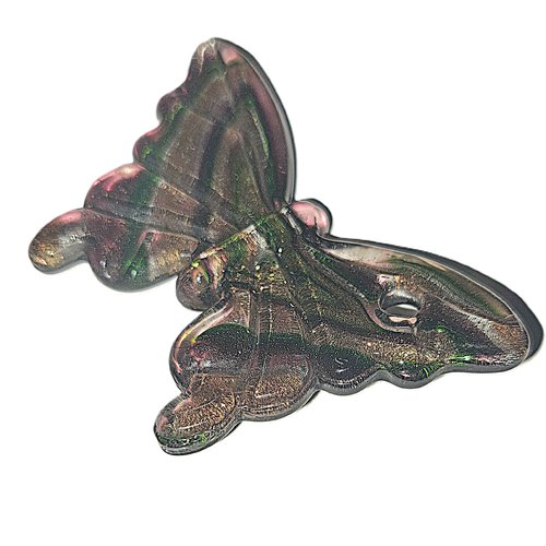 Pendentif en verre forme papillon