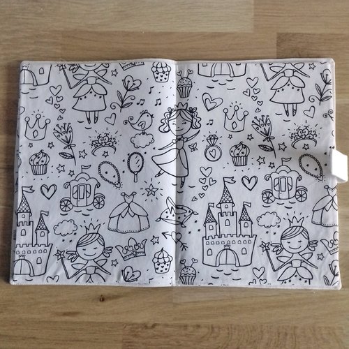 Livre de coloriage lavable  Un grand marché