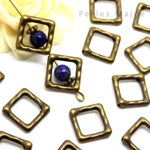 10 cadres pour perles main de fatma couleur bronze antique