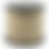 Cordon de suédine plat couleur beige 3 mm, vendu par 1 m, ou 3 m