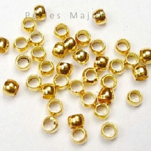 Perles à écraser couleur dorée vendu par 4gr environ 200 unités