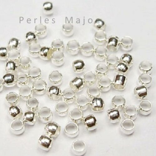 Perles à écraser couleur argentée vendu par 4gr environ 200 unités