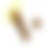 Perles tchèques fleur, picasso, verre pressé tons marron, beige, dimensions 14 x 12 mm lot de 4