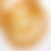 20 perles en verre tchèques ovales à facettes reflets ab bicone pressées lustrées couleur ambre 8 x 6 mm