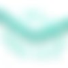 Perles tchèques rondelles, verre pressé, opaque, vert menthe, 6 x 3 mm, lot de 20
