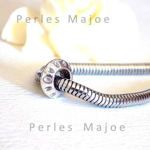 10 x perles métal forme toupie décorées couleur bronze style tibétain 6.50 x 7