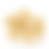 Acier inox doré - 3x2mm - 100 perles à ecraser