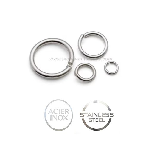 Acier inox - 1000 anneaux - 3/4/6/8/10mm