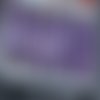 1 cabochon swarovski carré 12 mm violet (4470)