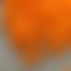 10 perles rondelles verre tchèque de 8x5 mm orange