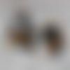 10 cabochons swarovski ovales 10x8 mm montana (art.2190/4)