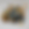 1 cabochon swarovski rond 12 mm montana gold (art.2090/4)