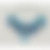 Bracelet charms bleu avec breloque cœur ref 951
