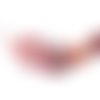 Collier ou headband 2015 coeur maman rouge rose fait main 