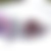 Serre-tête 2016 engrenages argentés et violets fait main 