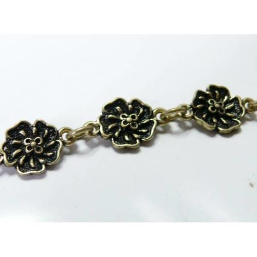 20 cm bronze chaine fleur