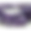 10 perles agate craquelé effet givre violet 10mm