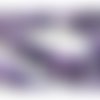 2 perles agate craquelé effet givre violet 12mm