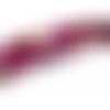 2 perles agate du brésil facettée rose 14mm