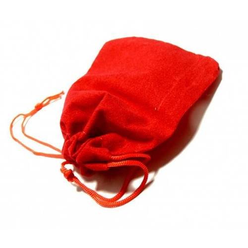 Apprêt bijoux 10 pochettes cadeaux velours rouge ( 90 par 70cm