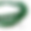 Perles et apprêts: 2 perles jade teintée couleur vert bi pyramide 8 par 12mm