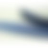 Apprêt mercerie:1 mètre ruban vichy bi face bleu électrique10mm