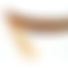 Apprêt mercerie:1 mètre ruban vichy bi face orange 10mm